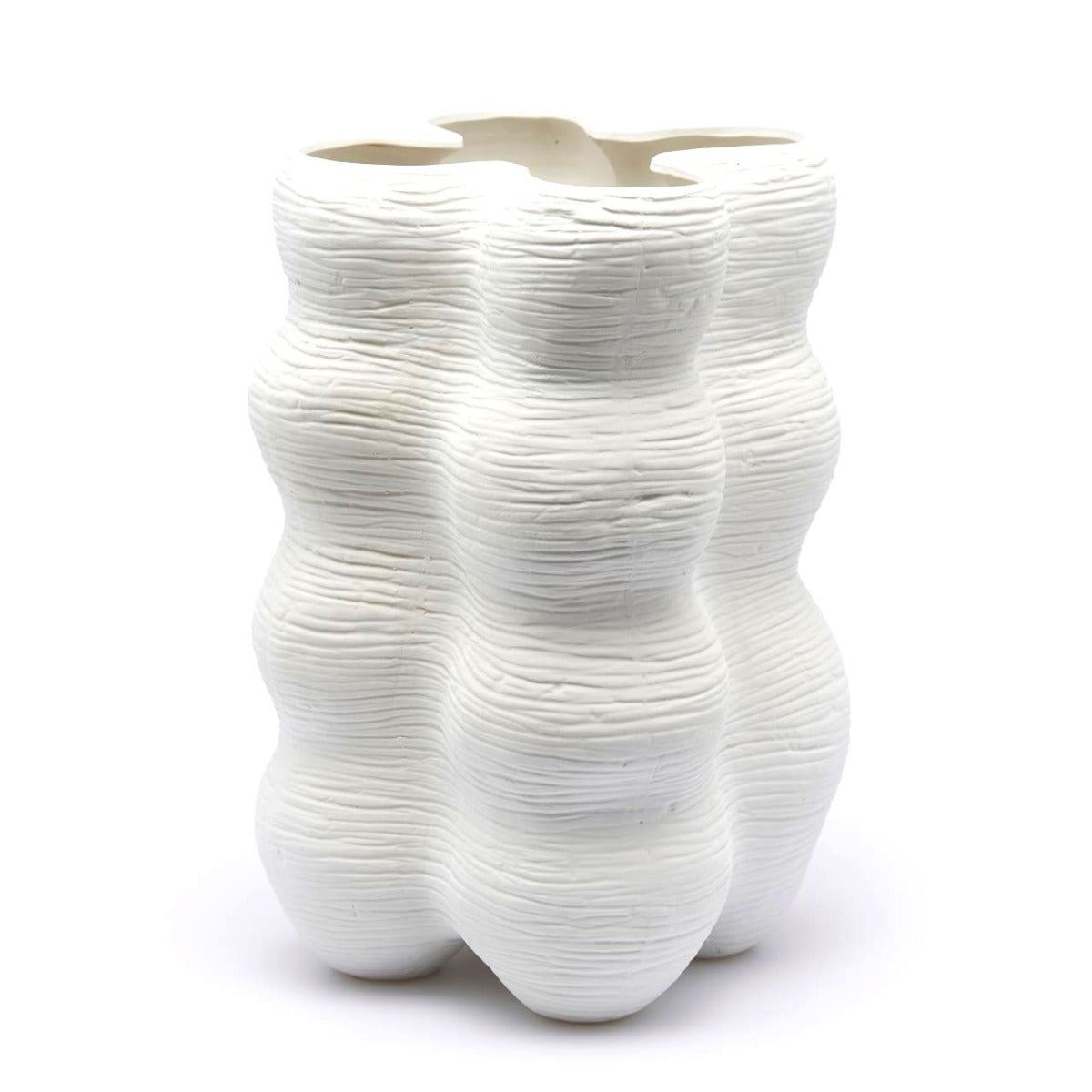 Vaso Forme Tripode Bianco Opaco H39 D29 Design EDG - Enzo De Gasperi - 019958,100