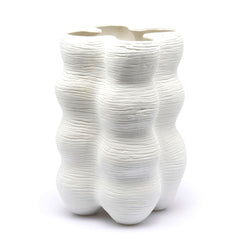 Vaso Forme Tripode Bianco Opaco H39 D29 Design EDG - Enzo De Gasperi - 019958,100
