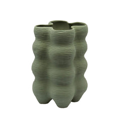 Vaso Forme Tripode Verde Scuro H33 D23 Design EDG - Enzo De Gasperi