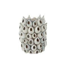 Vaso Anemone Alto in ceramica blu : vasi design particolari per interno - 1153