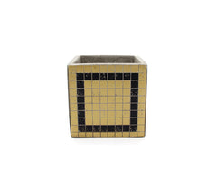 Vaso Marie Mosaico Gold & Blue H15 - B7217097-Gold