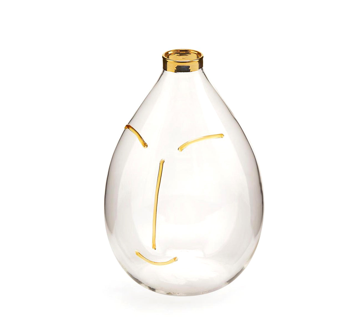 Vaso Viso Goccia : Vasi di design in vetro - 104596